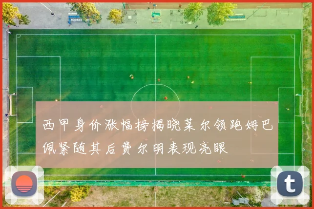 西甲身价涨幅榜揭晓莱尔领跑姆巴佩紧随其后费尔明表现亮眼